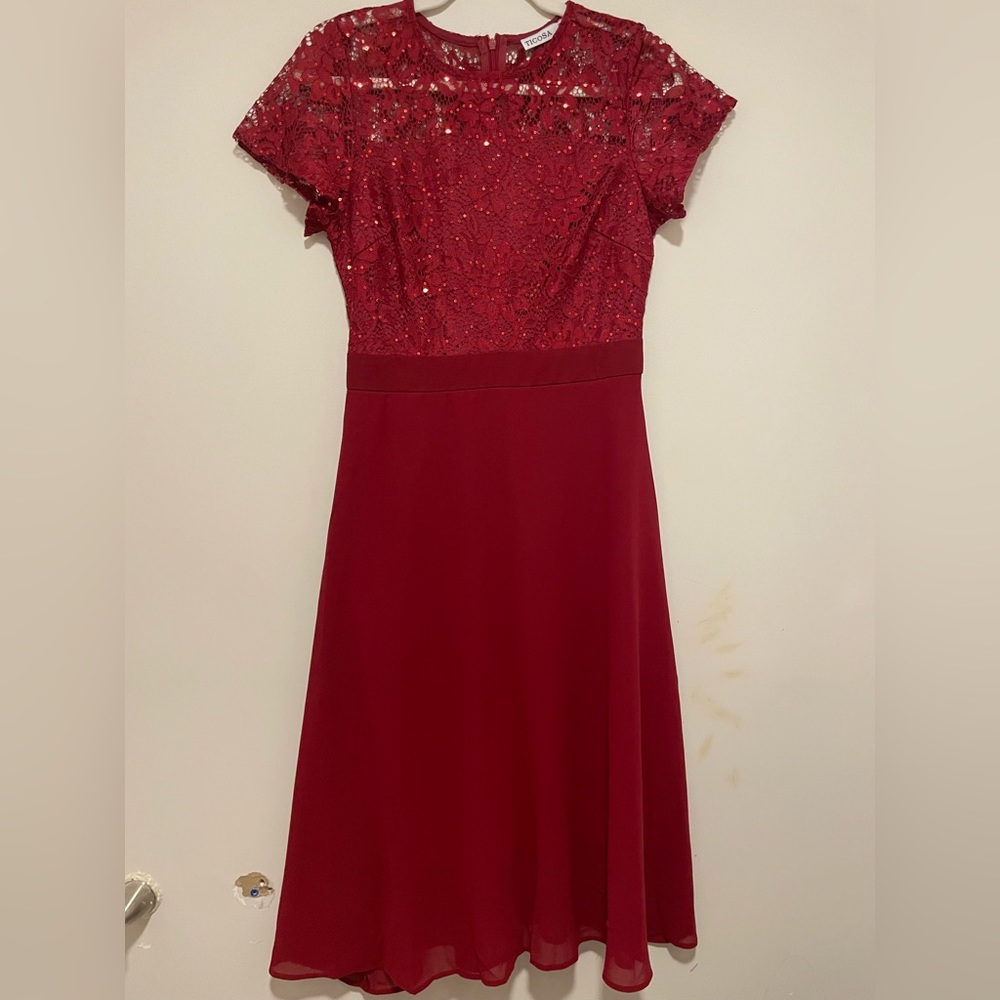 SHEIN fancy midi dress, NWOT